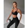 Černá sportovní podprsenka VELIRA na ramínka
