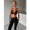 Černá sportovní kroucená podprsenka KIRESTA