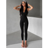 Černý push up sportovní overal DRESIEN