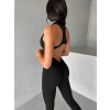 Černý push up sportovní overal DRESIEN