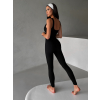 Černý tvarující sportovní overal YUSARI
