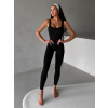 Černý tvarující sportovní overal YUSARI