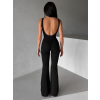 Černý tvarující dlouhý push up overal ROVIKA