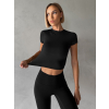 Černé sportovní fitness tričko MEREDIN