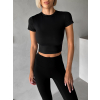 Černé sportovní fitness tričko MEREDIN