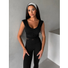 Černý sportovní pilates top LORAMIA