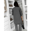 Šedá džínová denim oversize košile ELORIA