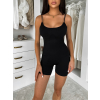 Černý krátký tvarující overal KRASHA na ramínka
