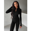 Černá sportovní mikina na zip ZORELA