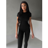 Černé sportovní elastické tričko EVANTI