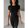 Černé sportovní elastické tričko EVANTI