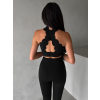 Černá sportovní jóga podprsenka ISOURAT