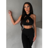 Černá sportovní jóga podprsenka ISOURAT