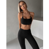 Černá basic sportovní jóga podprsenka MIVORA