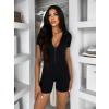 Černý krátký push up overal BAMBINO s krátkým rukávem