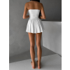 Bílá sportovní skládaná krátká sukně THALASA