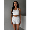 Bílé sportovní fitness kraťasy ASVENY