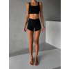 Černé fitness kraťasy ATYLA s push-up efektem