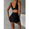 Černé fitness kraťasy ATYLA s push-up efektem