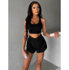 Černé sportovní jóga kraťasy BRISTAL