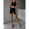 Černé sportovní fitness kraťasy HELOVA