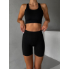 Černé sportovní fitness kraťasy HELOVA