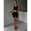Černé sportovní fitness kraťasy HELOVA