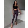Fialové sportovní fitness legíny TONKA