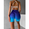Fialovomodré sportovní mini kraťasy HALURER