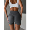 Šedé sportovní fitness push up kraťasy TOMIRO