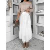 Bílá tylová midi sukně NEXORA