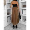 Hnědá tylová midi sukně NEXORA
