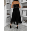Černá tylová midi sukně NEXORA