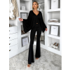 Černý elegantní kalhotový komplet URWALE