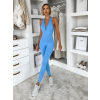 Modrý tvarující dlouhý elastický overal ROSELA