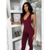 Vínový tvarující dlouhý elastický overal ROSELA