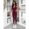 Vínový tvarující dlouhý elastický overal ROSELA