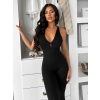 Černý tvarující dlouhý elastický overal ROSELA