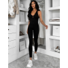 Černý tvarující dlouhý elastický overal ROSELA