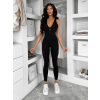 Černý tvarující dlouhý elastický overal ROSELA