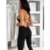Černý tvarující dlouhý elastický overal ROSELA