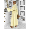 Žlutý mušelínový košilový komplet BELIANE se sukní
