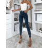 Modré slim fit skinny úzké džíny ORMELLA