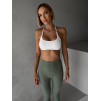 Bílá sportovní jóga podprsenka SALONI