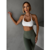 Bílá sportovní jóga podprsenka SALONI