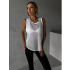 Bílé fitness sportovní tílko ZALINA