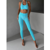 Modré sportovní fitness legíny KARENI