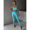 Modré sportovní fitness legíny KARENI