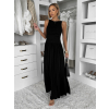 Černé elegantní dlouhé šaty LORAVIA