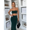 Smaragdový stylový komplet BLUSANY se sukní